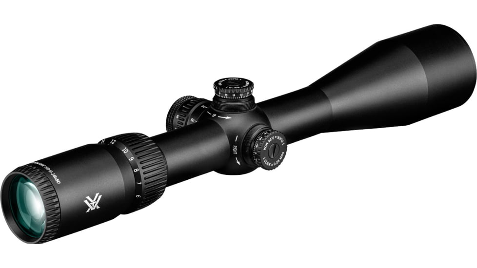 Vortex Crossfire HD 6-18x50 mm 1 in Tube Rifle Scope, Second Focal Plane, Illuminated Dead-Hold 2A BDC MOA, Black, 13.9, 23.2oz, CFR-61801I