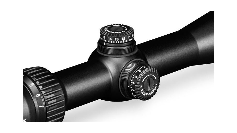 Vortex Crossfire II 2-7x32 mm Rifle Scope, 1 in Tube, Second Focal Plane, Black, Hard Anodized, Non-Illuminated V-Plex Reticle, MOA Adjustment, CF2-31002