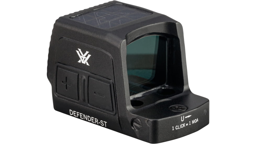 Vortex Defender-ST Enclosed Solar Micro Reflex Red Dot Sight, 1x22.5mm, 3 MOA Reticle, Black, DFST-MRD3-E