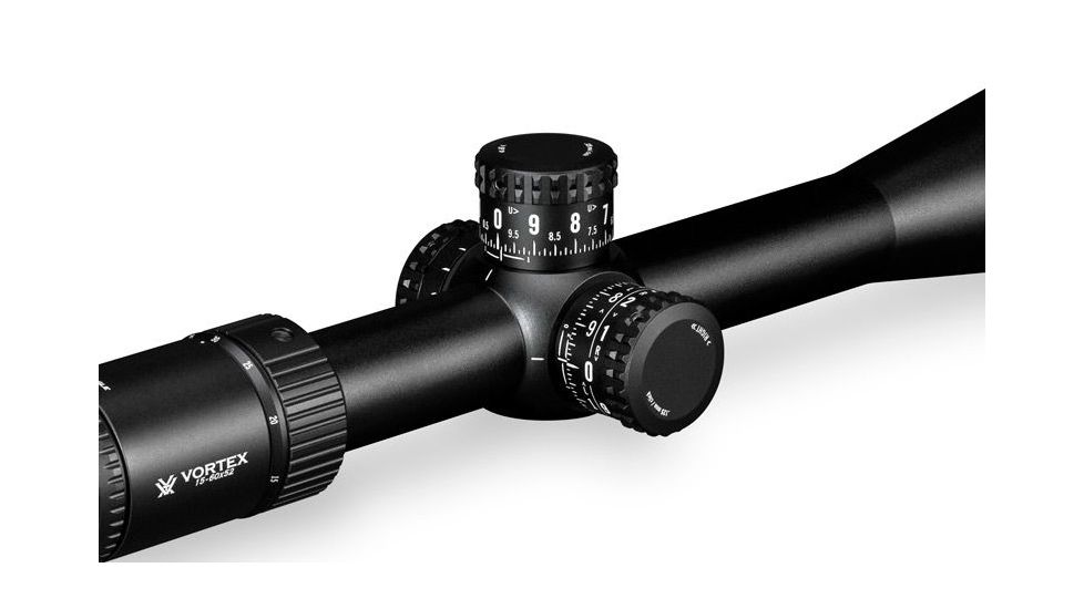 Vortex Golden Eagle 15-60x52 mm Rifle Scope, 30 mm Tube, Second Focal Plane, Black, Hard Anodized, Non-Illuminated ECR-1 MOA Reticle, MOA Adjustment, TCS-1503
