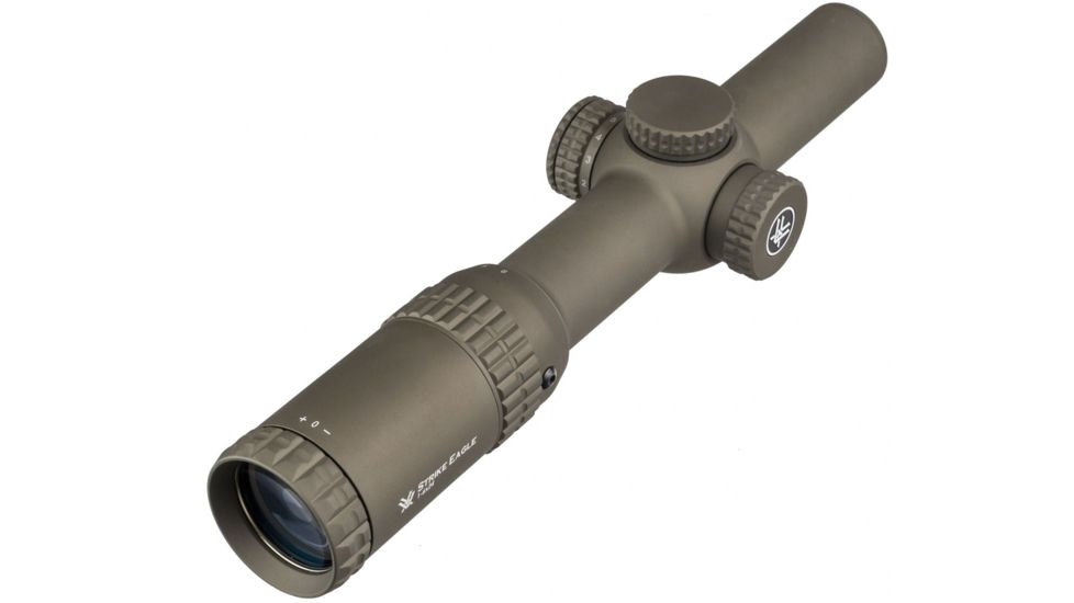 Vortex OPMOD Strike Eagle Limited Edition Rifle Scope, 1-6x24mm, 30 mm Tube, Second Focal Plane, AR-BDC Reticle, Hard Anodized, Tan, SE-1624-OP