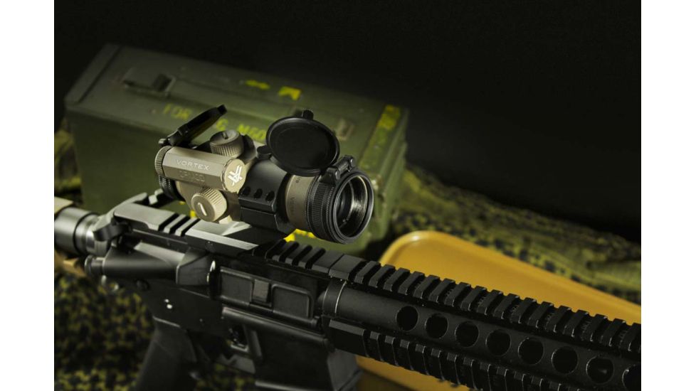 EDEMO OP Exclusive - Vortex OPMOD StrikeFire II Red Dot with Cantilever AR-15 Mount 1x30mm, 4MOA, Red/Green Dot, RIF-VT-SF-OP-1, EDEMO17