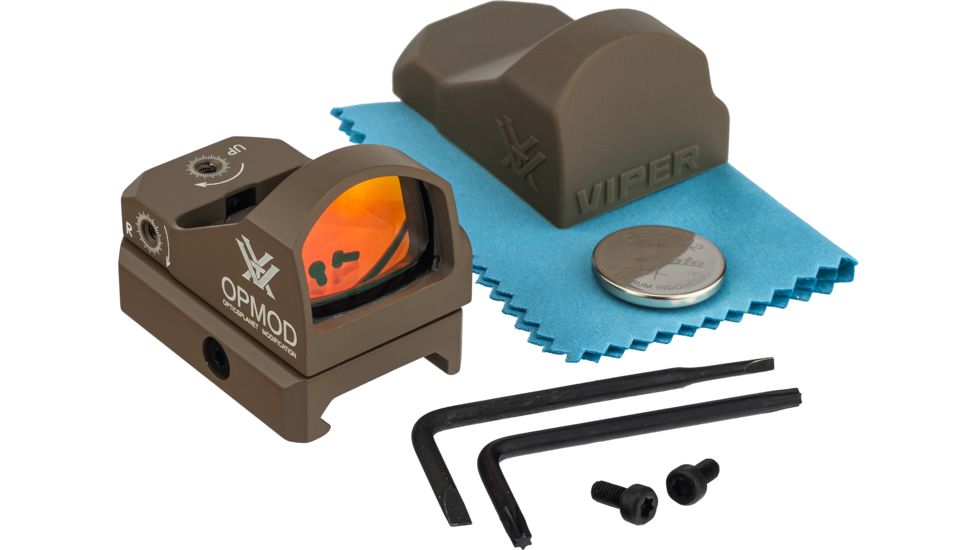 Vortex OPMOD Viper 1x24mm 6 MOA Red Dot Sight, FDE, VRD-6-OP
