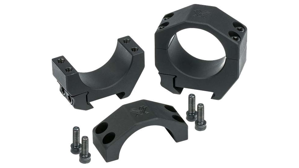 Vortex Precision Matched Rifle Scope Rings, 34 mm Tube, 1.1 in, Black, PMR-34-1.1