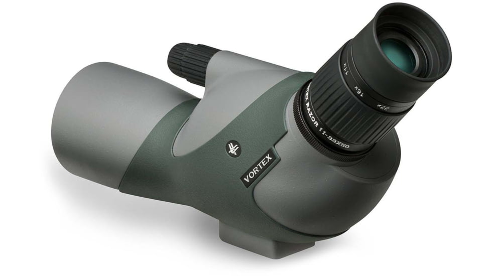 Vortex Razor HD 11-33x50 Angled Spotting Scope, Green, Compact, RZR-50A1