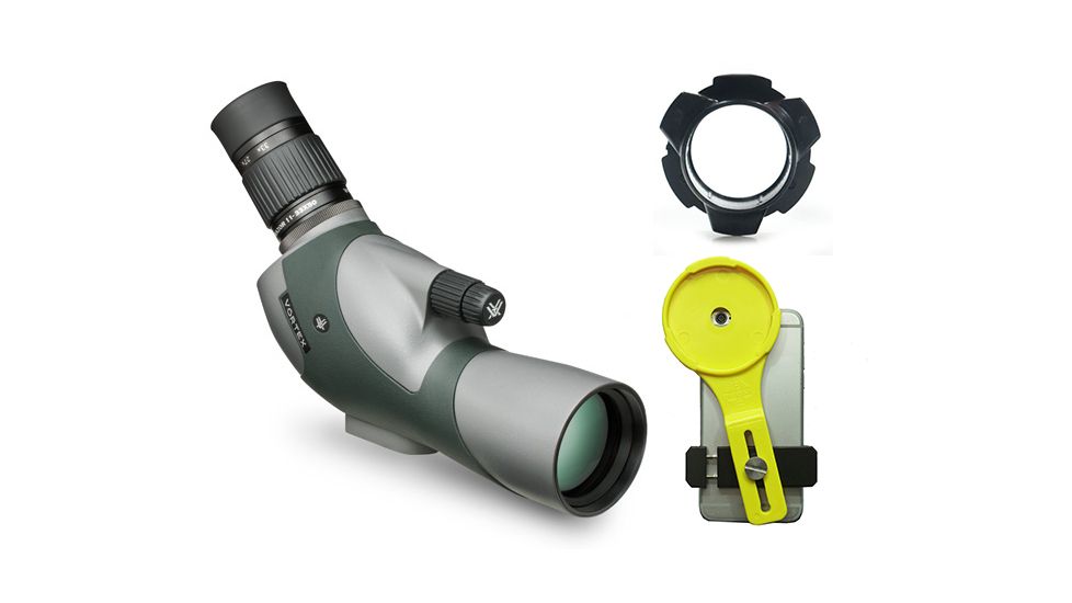 Vortex Razor HD 11-33x50 Angled Spotting Scope w/FREE Phone Skope Case and Spotting Scope Adapter