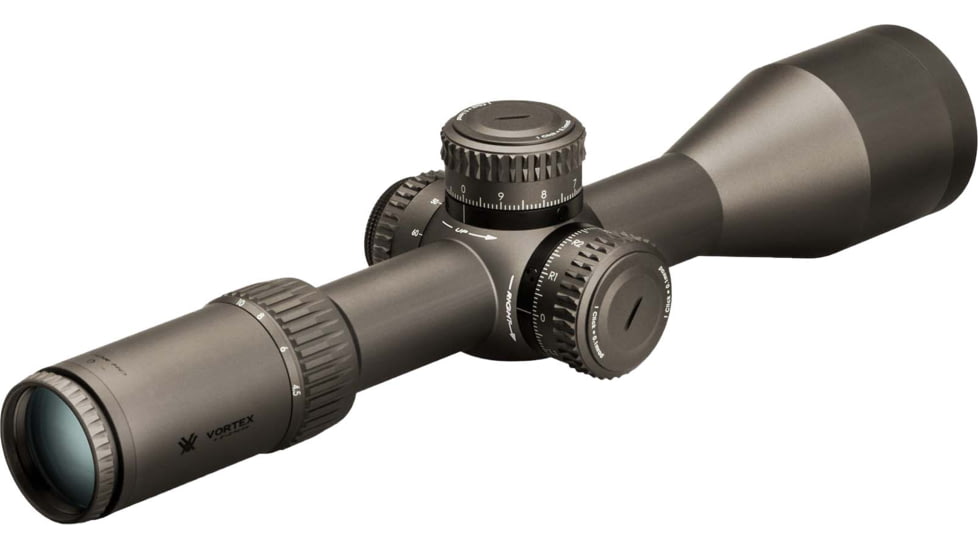 Vortex Razor HD Gen II 4.5-27x56mm Rifle Scope, 34mm Tube, First Focal Plane, Stealth Shadow, Hard Anodized, Red EBR-7C MOA Reticle, MOA Adjustment, Multi, RZR-42707