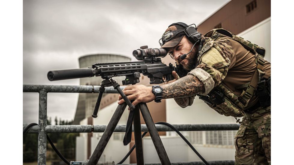 Vortex Razor HD Gen III 1-10x24 mm Rifle Scope, 34 mm Tube, First Focal Plane, Stealth Shadow, Hard Anodized, Red EBR-9 MOA Reticle, MOA Adjustment, RZR-11001