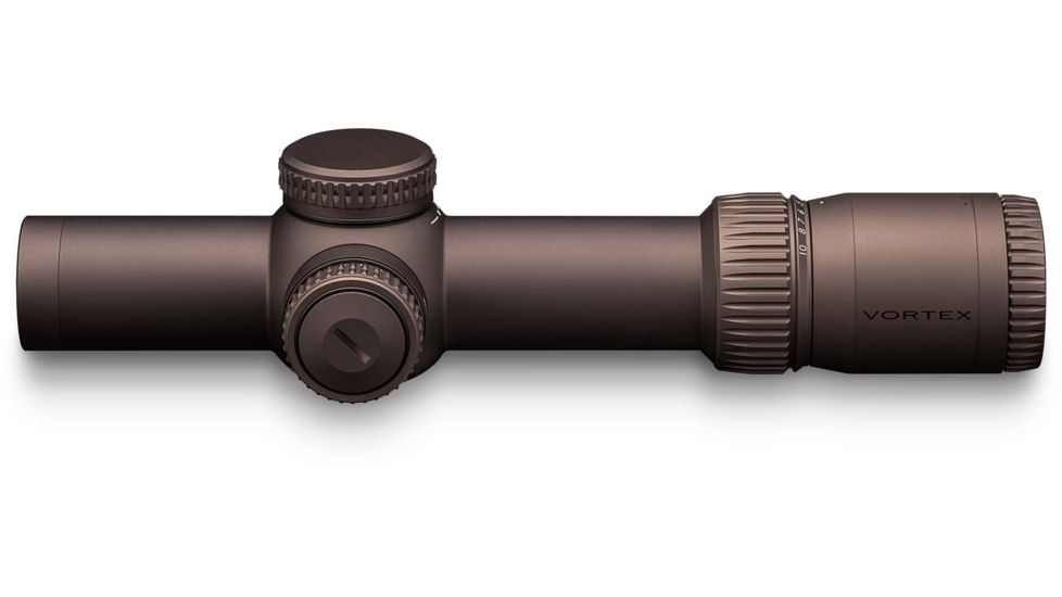 Vortex Razor HD Gen III 1-10x24 mm Rifle Scope, 34 mm Tube, First Focal Plane, Stealth Shadow, Hard Anodized, Red EBR-9 MOA Reticle, MOA Adjustment, RZR-11001