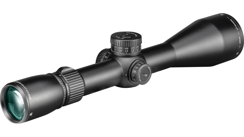 Vortex Razor HD LHT 4.5-22x50 mm Rifle Scope, 30 mm Tube, First Focal Plane, Black, Anodized, Red XLR-2 MOA Reticle, MOA Adjustment, RZR-42201