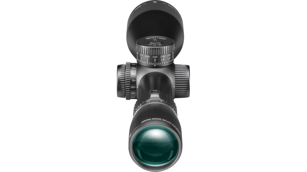 Vortex Razor HD LHT 4.5-22x50 mm Rifle Scope, 30 mm Tube, First Focal Plane, Black, Anodized, Red XLR-2 MOA Reticle, MOA Adjustment, RZR-42201