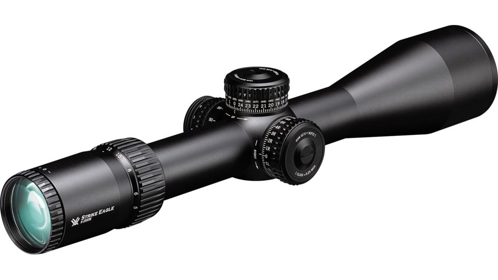Vortex Strike Eagle 5-25x56 mm Rifle Scope, 34 mm Tube, First Focal Plane, Black, Matte, Red EBR-7C MOA Reticle, MOA Adjustment, SE-52503