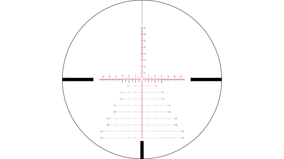 Vortex Strike Eagle 5-25x56 mm Rifle Scope, 34 mm Tube, First Focal Plane, Black, Matte, Red EBR-7C MOA Reticle, MOA Adjustment, SE-52503