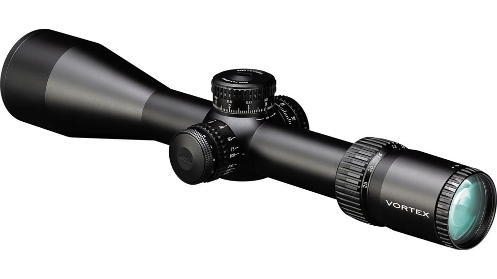 Vortex Strike Eagle 5-25x56 mm Rifle Scope, 34 mm Tube, First Focal Plane, Black, Matte, Red EBR-7C MRAD Reticle, Mil Rad Adjustment, SE-52504