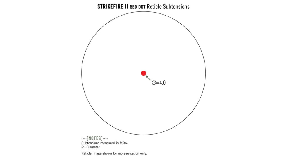 Vortex Strikefire II 1x30mm 4 MOA Red Dot Sight, Hard Anodized Matte, Black, SF-RG-501
