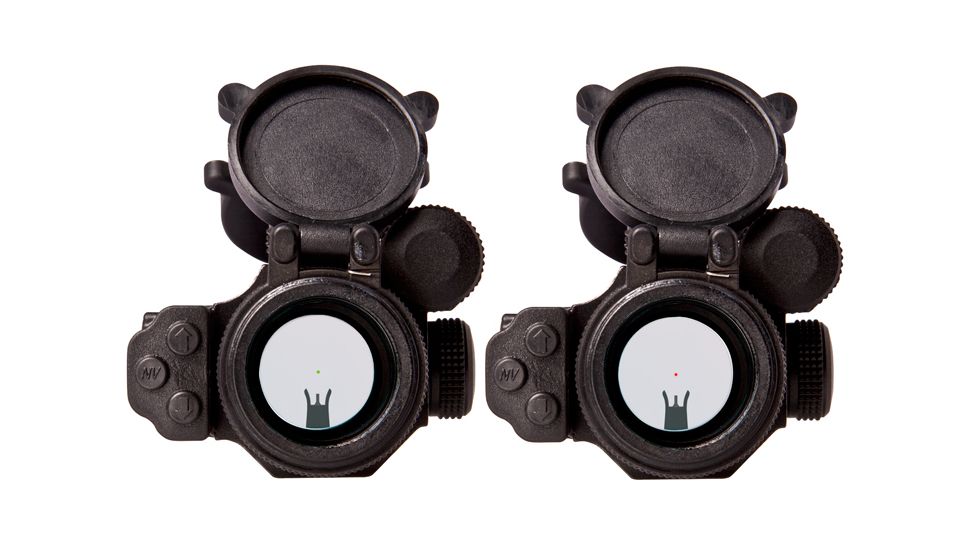 Vortex Strike Fire Red and Green Dot Scope Reticle View