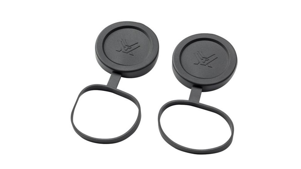 Vortex Tethered Objective Lens Covers, Set of 2 50 mm Diamondback, Black CAPD50
