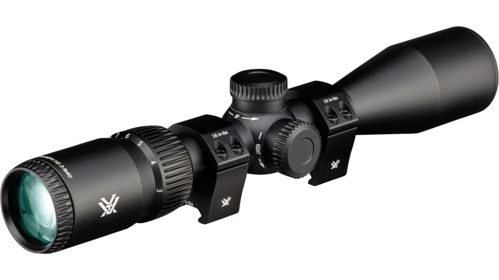 Vortex Triumph HD 3-9x40mm 1 inch Tube Rifle Scope, Second Focal Plane, Dead-Hold BDC MOA Reticle, Black, TRI-3901