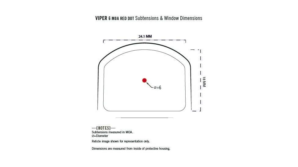 Vortex OPMOD Viper 1x24mm 6 MOA Red Dot Sight, FDE, VRD-6-OP