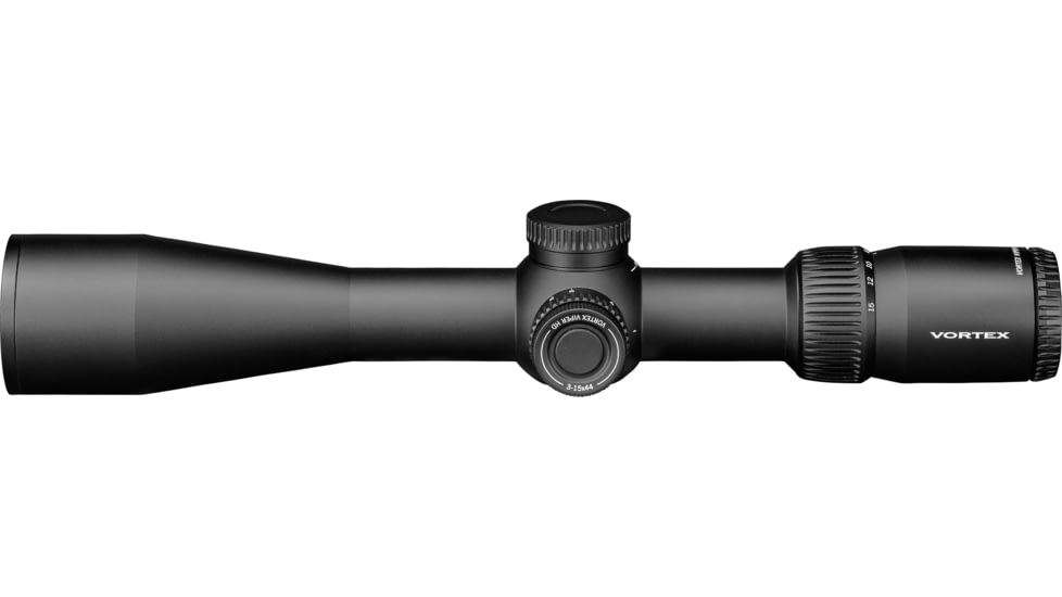 Vortex Viper HD 3-15x44 Rifle Scope, 30mm Tube, Second Focal Plane, Dead-Hold BDC MOA Reticle, Black, VPR-31501