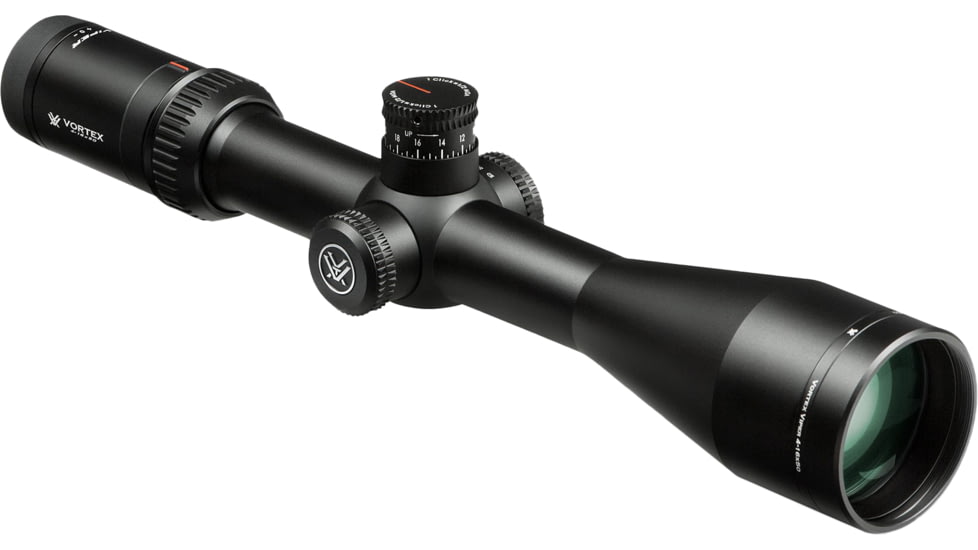 Vortex Viper HS LR 4-16x50mm Rifle Scope, 30mm Tube, Second Focal Plane, Black, Hard Anodized, Non-Illuminated Dead-Hold BDC Reticle, MOA Adjustment, VHS-4307-LR
