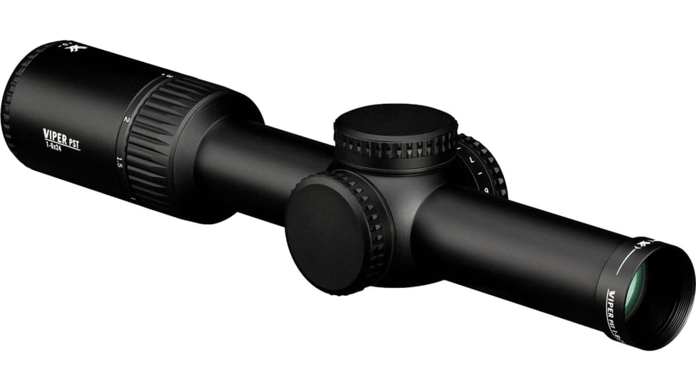 Vortex Viper PST Gen II Rifle Scope, 1-6x24mm, 30mm Tube, SFP, VMR-2 MOA Reticle, Black, PST-1605