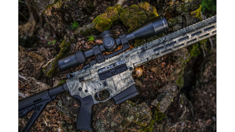 Vortex Viper PST Gen II 3-15x44 mm Rifle Scope, 30 mm Tube, First Focal Plane, Black, Hard Anodized, Red EBR-7C MOA Reticle, MOA Adjustment, PST-3156