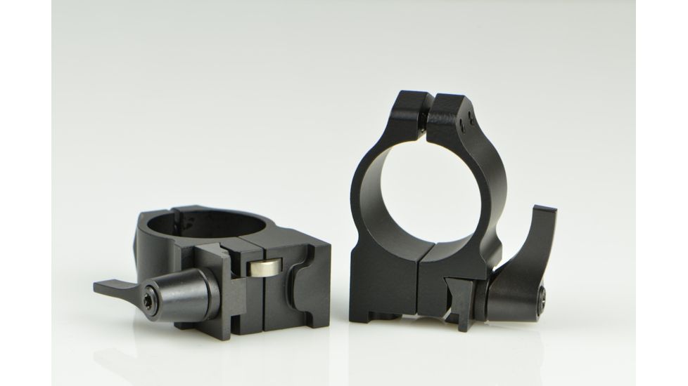 Warne Maxima Steel Rings, 1in, Ruger #1, MINI 14-30 Grooved Receiver, QD, Medium - Matte 1RLM