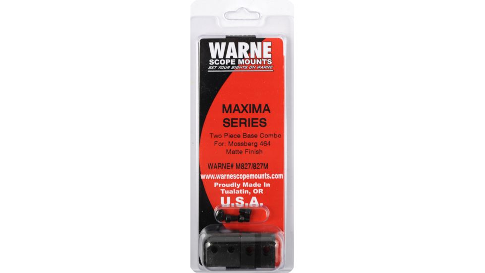 Warne 2-Piece Steel Base Mossberg 464, Matte Black M827-827M