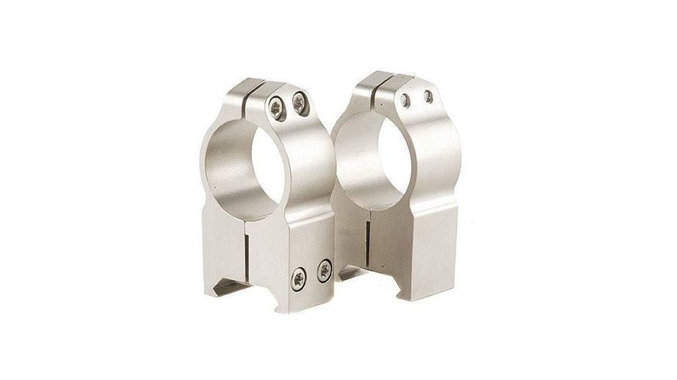 Warne Extra High Maxima Scope Rings w/Silver Finish 203S