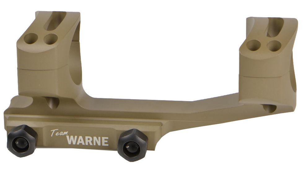 Warne Gen 2 Extended Skeletonized MSR Mount, 1 Inch Tube, Ultra High, Dark Earth, XSKEL1DE