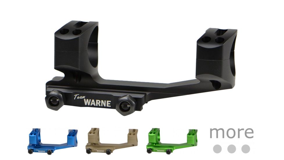Warne Gen 2 Extended Skeletonized MSR Mount, Black, Blue, Dark Earth, Green, Mil Spec OD Green, Red