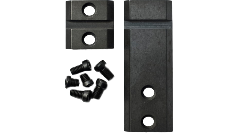 Warne Maxima 2 Piece Steel Base For Colt 45 Marlin Lever Actions Gloss Black