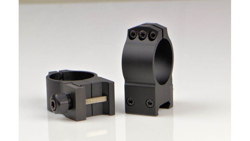 Warne Tactical Rings, 30mm, Weaver/Picatinny Base, Medium - Matte 614M