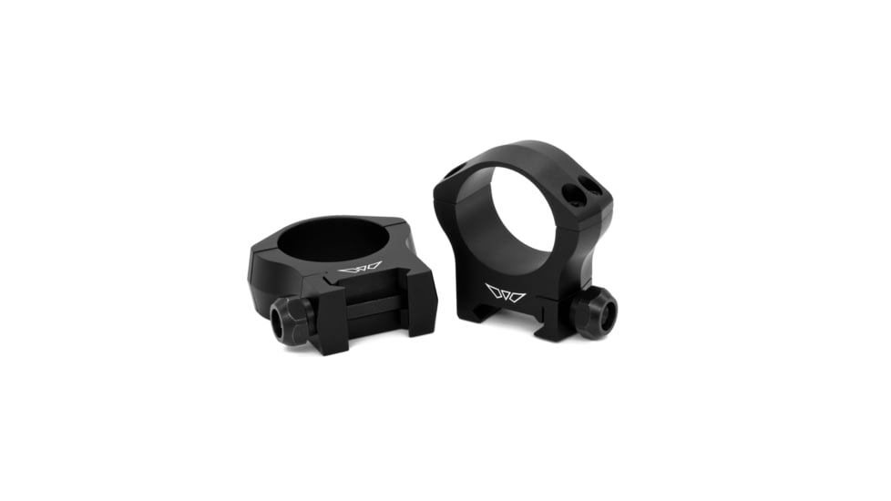 Warne Mountain Tech 40mm Rifle Scope Rings - Low, Black Matte, 7250M