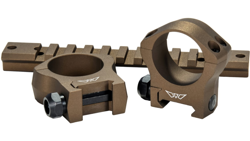 Warne Mountain Tech Scope Mount Rings, 30mm, Medium, Burnt Bronze, 7214BB