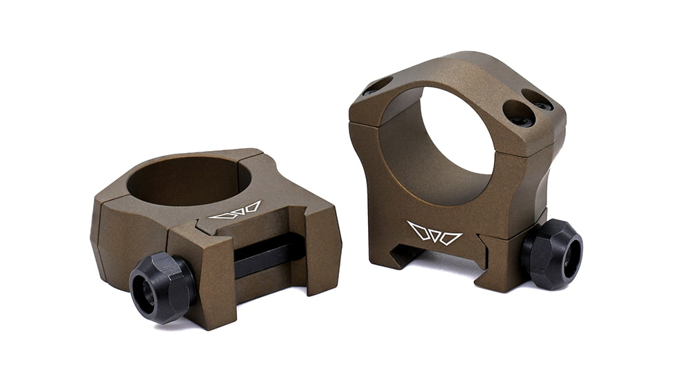 Warne Mountain Tech Scope Mount Rings, 1 inch, Medium, Burnt Bronze, 7201BB