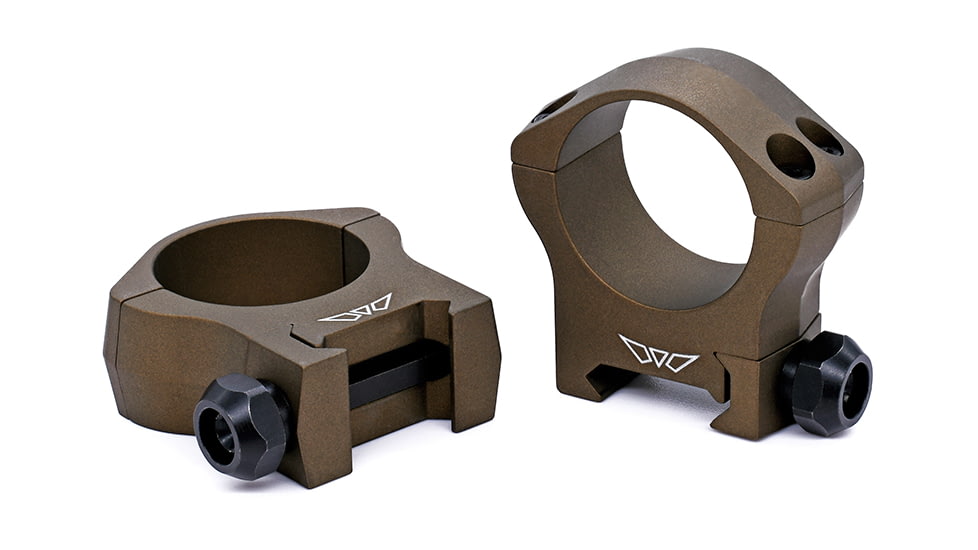 Warne Mountain Tech Scope Mount Rings, 30mm, Medium, Burnt Bronze, 7214BB