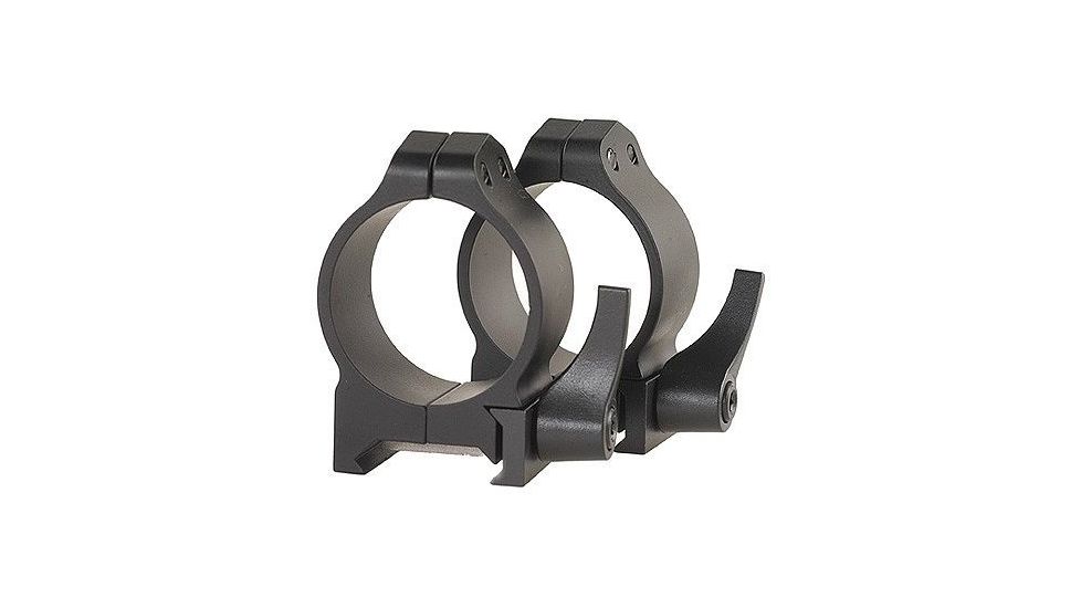 Warne Maxima Steel Rings, 30mm, Weaver/Picatinny, QD, Low - Matte 213LM