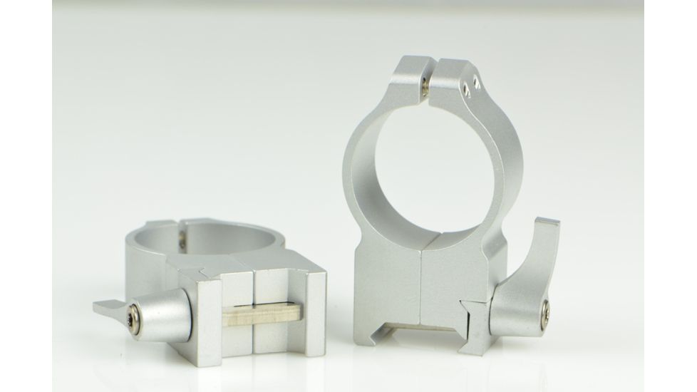 Warne X-High Quick Detach Rings w/Silver Finish 216LS