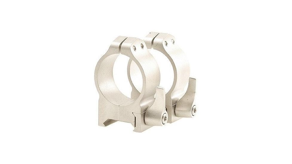 Warne X-High Quick Detach Rings w/Silver Finish 216LS