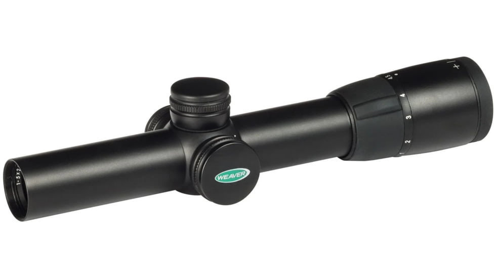 Weaver European Rifle Scope - 1-5x24mm 30mm Illum German #4 Reticle Black Matte, 800715