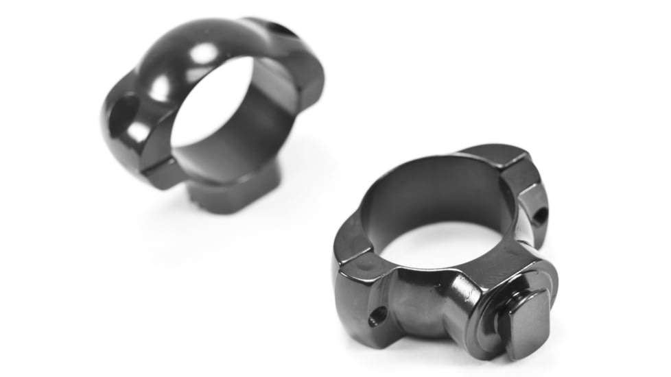Weaver Steel Dovetail Rings, 1in, Medium, Black - 49202