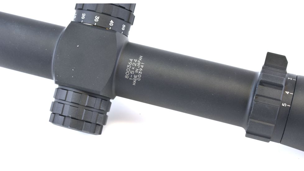 Weaver Tactical Rifle Scope, 1-5x24, Illuminated, 30mm Tube, CIRT Reticle, Matte, 800364