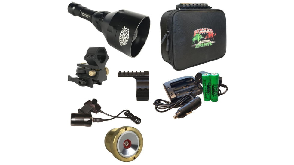 Wicked Hunting Lights W403iC LED Red Night Hunting Light Kit, Black, W2013