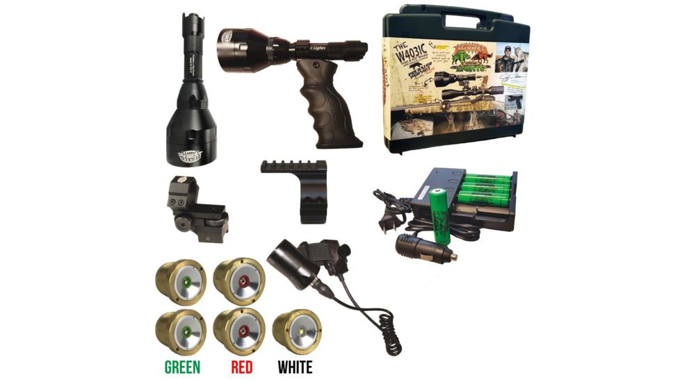 Wicked Hunting Lights W403iC Predator Pursuit Pack, Green/Red/White, 20246