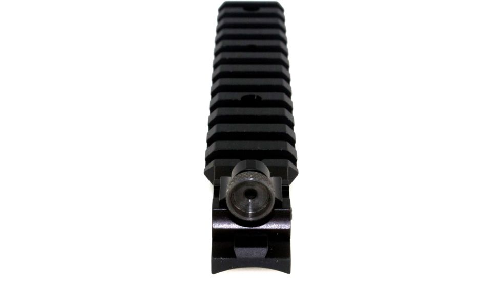 Williams Gun Sight Ace In The Hole Picatinny Scope Rail For Remington 870 w/ Fiber Optic Front Sight, Black/Red 71008