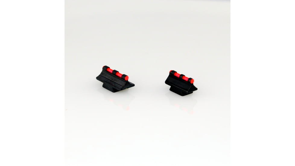 Williams Gun Sight FP Fire Sight Set w/.343m &amp; .343n, Winchester 94/Side drilled Marlin 36, Black/Red, 63331