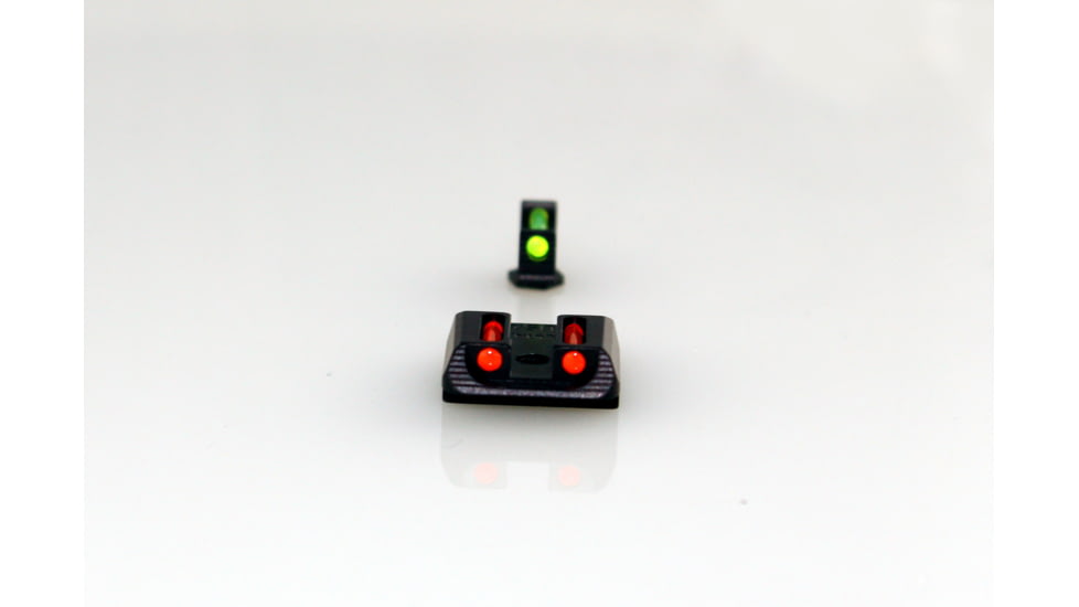 Williams Gun Sight Self Defense Pistol Sights, Glock 42 &amp; 43, Green/Red, 71033