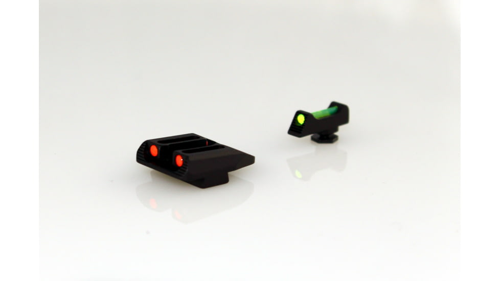Williams Gun Sight Self Defense Pistol Sights, Glock 42 &amp; 43, Green/Red, 71033